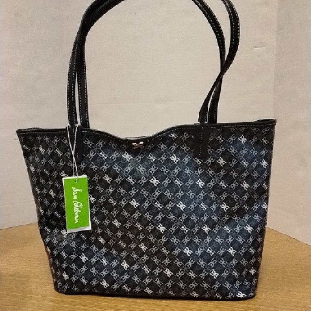 Sam Edelman Black and White Patterned Tote
